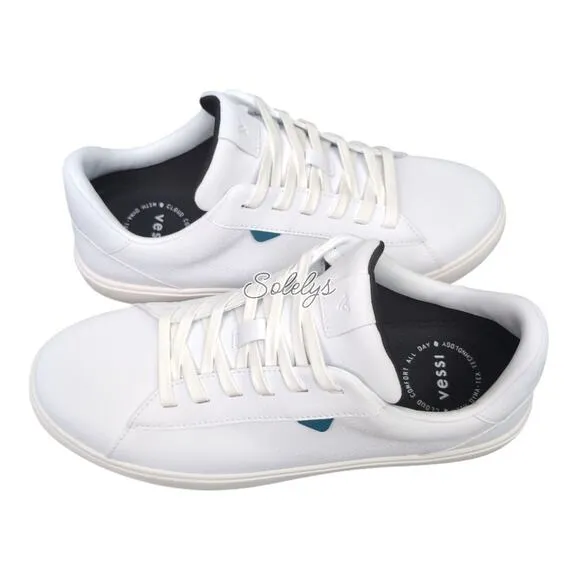 Vessi Soho 2 Ivory White Low Top Waterproof Vegan Leather Sneaker Mens 9