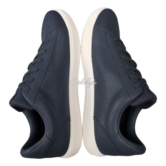 Vessi Soho 2 Sea Navy Blue White Low Top Waterproof Vegan Leather Sneaker Men 11