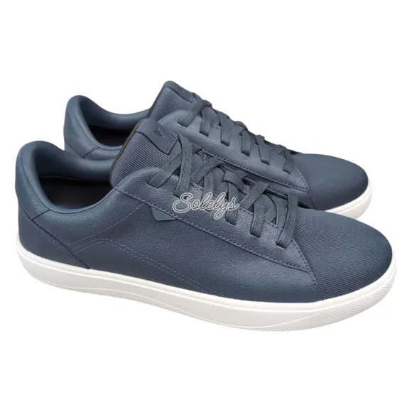 Vessi Soho 2 Sea Navy Blue White Low Top Waterproof Vegan Leather Sneaker Men 11