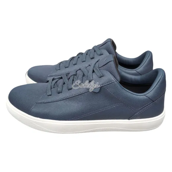 Vessi Soho 2 Sea Navy Blue White Low Top Waterproof Vegan Leather Sneaker Men 11