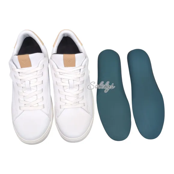 Vessi Soho 2 White Teak Low Top Waterproof Vegan Leather Casual Sneaker Womens 8