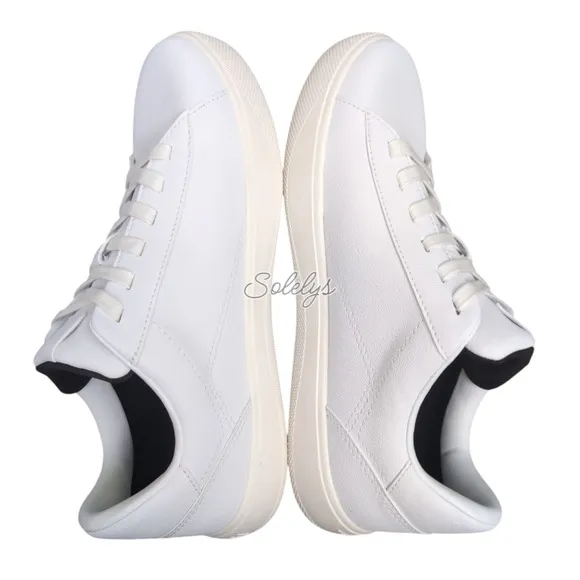 Vessi Soho 2 Womens 8 Ivory White Waterproof Vegan Leather Casual Sneaker