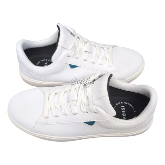 Vessi Soho 2 Womens 8 Ivory White Waterproof Vegan Leather Casual Sneaker
