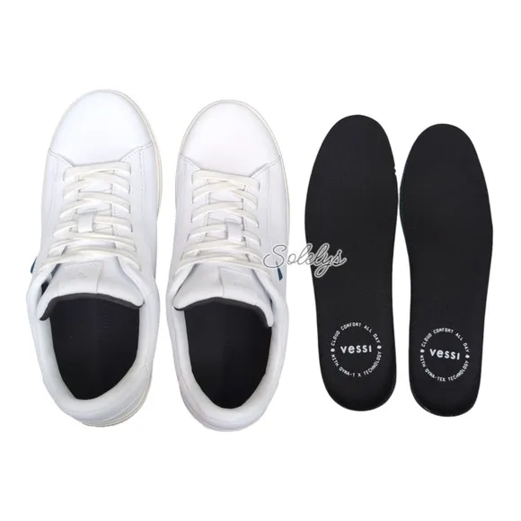 Vessi Soho 2 Womens 8 Ivory White Waterproof Vegan Leather Casual Sneaker