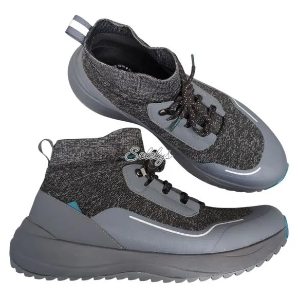 Vessi Stormburst High Peak Black Waterproof Dyma-Tex Knit Sneaker Boot Mens 14
