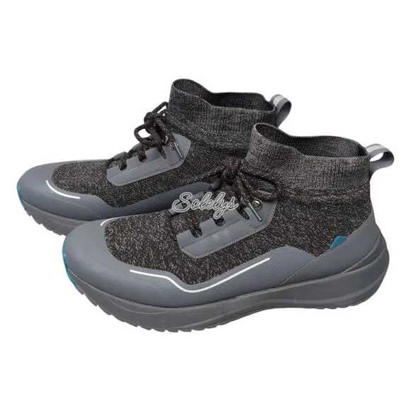 Vessi Stormburst High Peak Black Waterproof Dyma-Tex Knit Sneaker Boot Mens 14