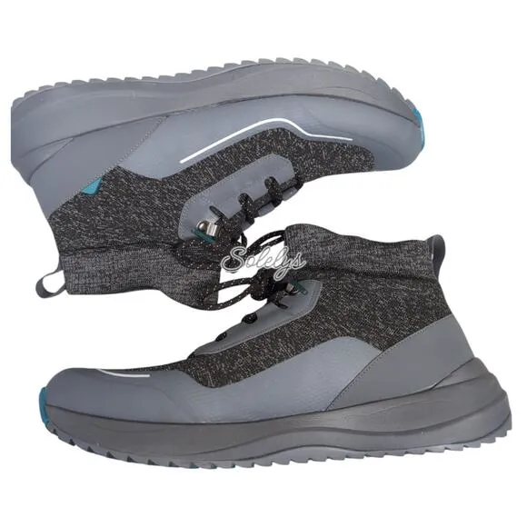 Vessi Stormburst High Peak Black Waterproof Dyma-Tex Knit Sneaker Boot Mens 14