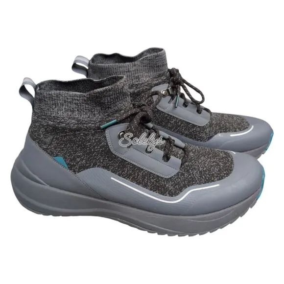 Vessi Stormburst High Peak Black Waterproof Dyma-Tex Knit Sneaker Boot Mens 14