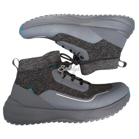 Vessi Stormburst High Peak Black Waterproof Dyma-Tex Knit Sneaker Boot Mens 14