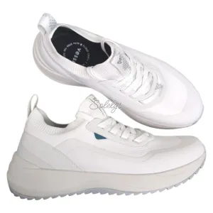 Vessi Stormburst Mens 10 White Low Top Waterproof Dyma-Tex Knit Sneaker Boot