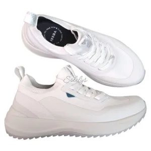 Vessi Stormburst White Low Top Waterproof Dyma-Tex Knit Sneaker Boot Mens 10