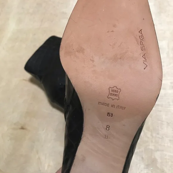 Via Spiga Leather Boots Ankle Size 8