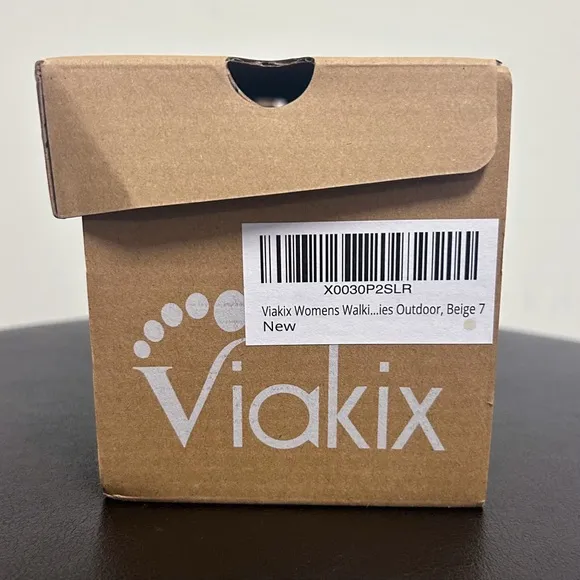 Viakix Beige White Taupe Sierra Multi Fabric Strap Sandals NIB 7