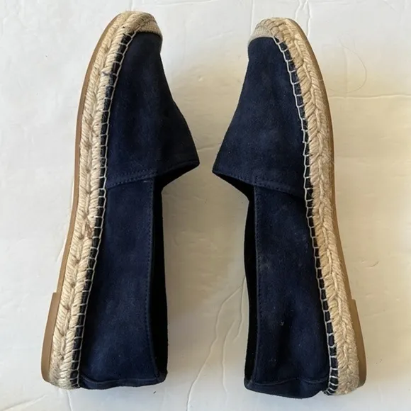 Vidorreta blue suede espadrilles slip on shoes