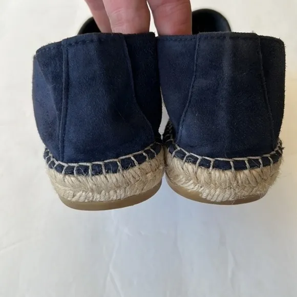 Vidorreta blue suede espadrilles slip on shoes