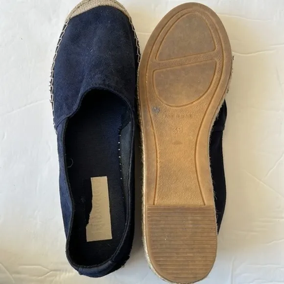 Vidorreta blue suede espadrilles slip on shoes
