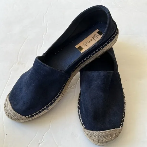 Vidorreta blue suede espadrilles slip on shoes