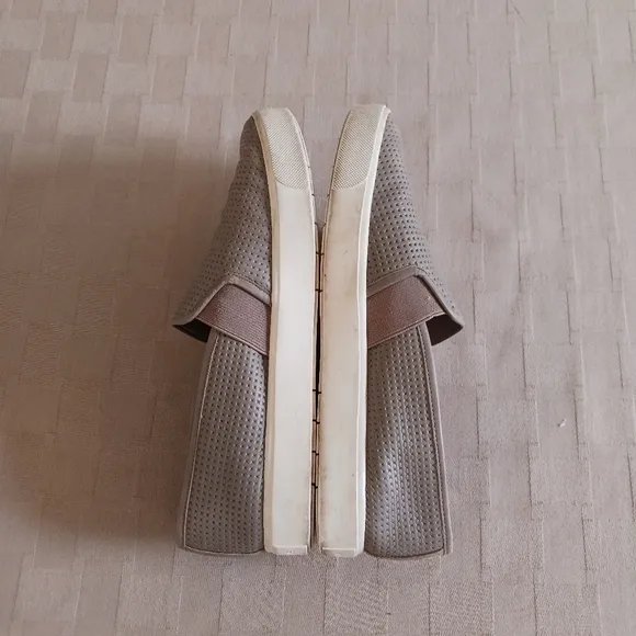 Vince Blair Perforated Leather Slip On Sneakers