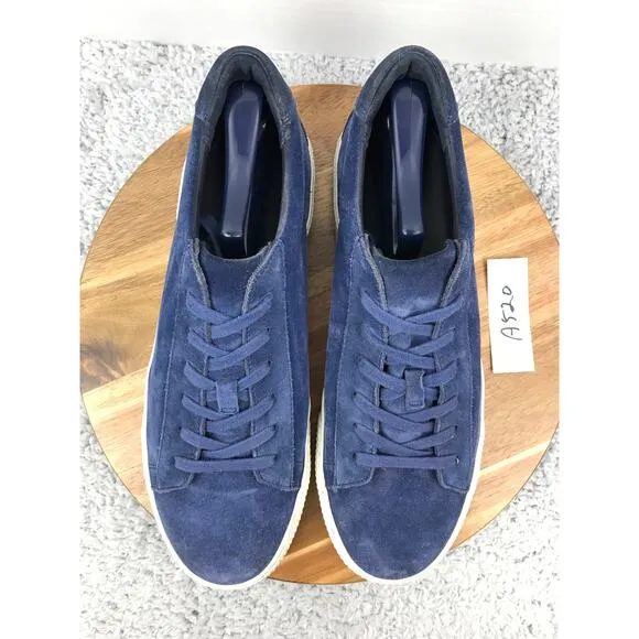 Vince Blue Suede Leather Weatherproof Lace Up Casual Daily Sneakers Mens 10.5 M