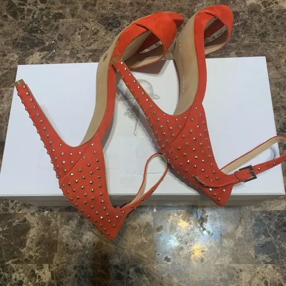 Vince Camuto FORA Embellished Ankle-strap Sandals