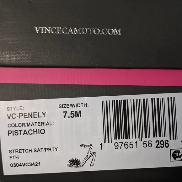 Vince Camuto Penely Heeled Sandals, Pistachio, Women's 7.5