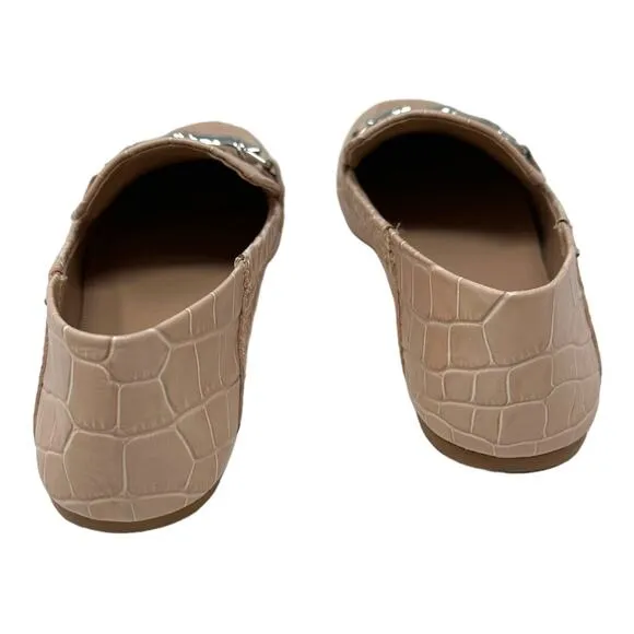 Vince Camuto Perenna Croc Embossed Leather Loafer Size 8.5