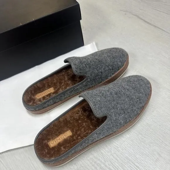 Vince Canella Slip On Flats in Grey- 7.5