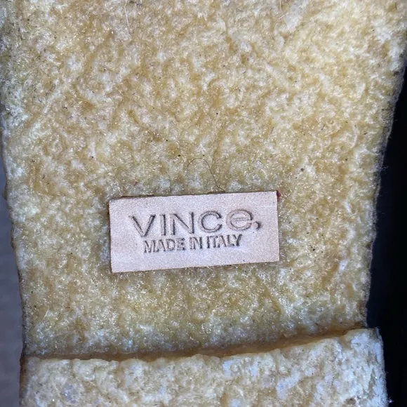 Vince Cody Shearling-Lined Suede Pull On Chelsea Ankle Boots, size 7