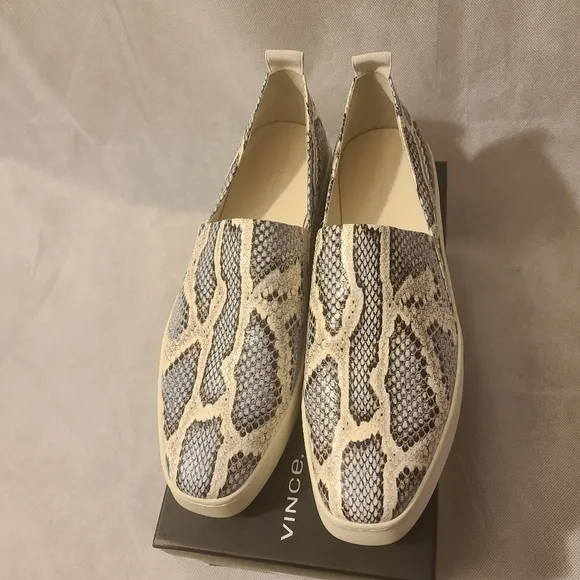 Vince Saxon Women's 2 Slipon Mottled Snake Sneaker