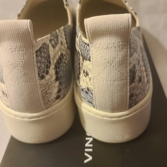 Vince Saxon Women's 2 Slipon Mottled Snake Sneaker
