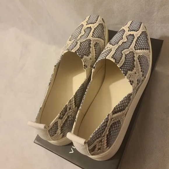 Vince Saxon Women's 2 Slipon Mottled Snake Sneaker