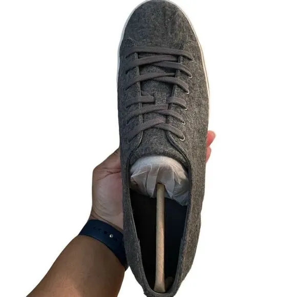 VINCE Sneakers Womens 11B Heaton Tweed Heather Gray Platform Chunky Lace Up NIB
