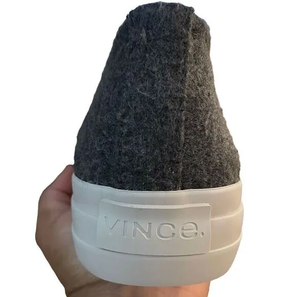 VINCE Sneakers Womens 11B Heaton Tweed Heather Gray Platform Chunky Lace Up NIB