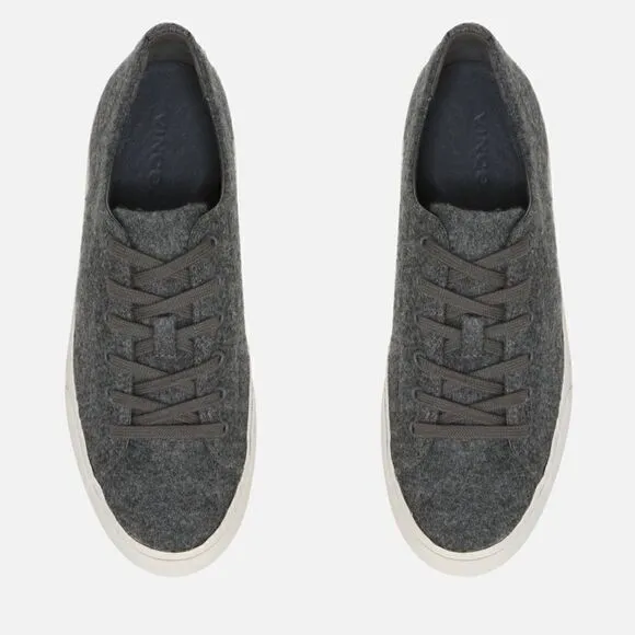 VINCE Sneakers Womens 11B Heaton Tweed Heather Gray Platform Chunky Lace Up NIB