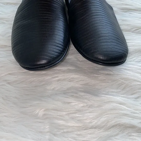 Vince | Textured Leather Slip-On Flats