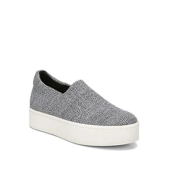 Vince Walsh Platform Sneakers Grey Marl 7.5 Women Slip On Shoes Loafers