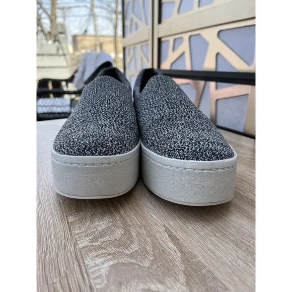 Vince Walsh Platform Sneakers Grey Marl 7.5 Women Slip On Shoes Loafers