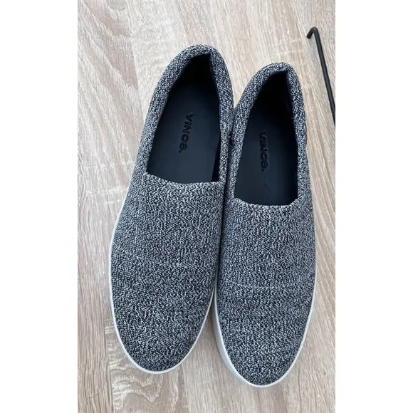 Vince Walsh Platform Sneakers Grey Marl 7.5 Women Slip On Shoes Loafers