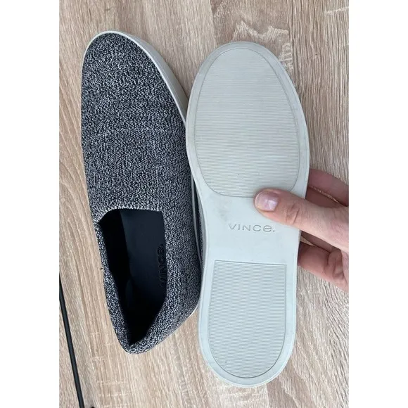 Vince Walsh Platform Sneakers Grey Marl 7.5 Women Slip On Shoes Loafers