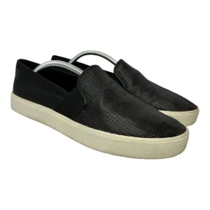 Vince Womens size 6.5 Blair 5 Leather Perforated Slip On Loafers Black