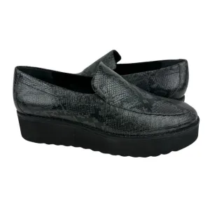 Vince Zeta Snakeskin Embossed Platform Loafers