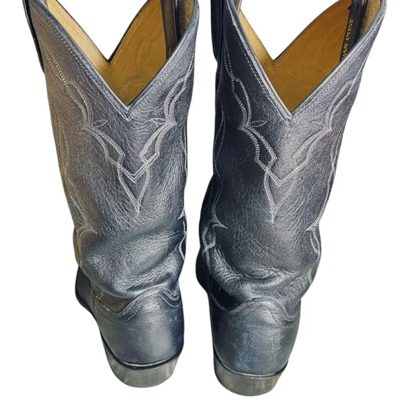 Vintage Black Cowboy Boots