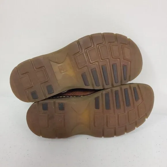 Vintage Dr Martens Men Slip On Leather Loafers Size 10 Brown Office Academia Y2K