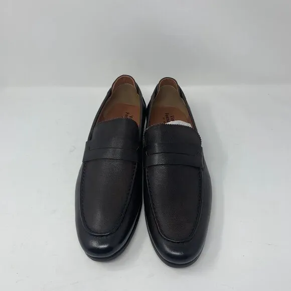 Vintage Foundry Co. Thomas VF1546 Loafers Men's 11 Brown Leather Slip‎ On S0672