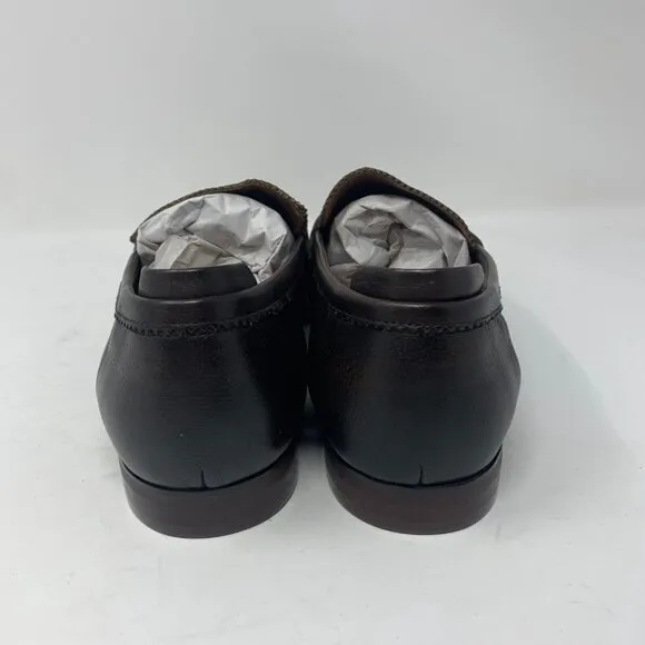 Vintage Foundry Co. Thomas VF1546 Loafers Men's 11 Brown Leather Slip‎ On S0672