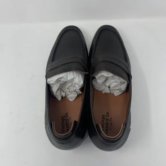 Vintage Foundry Co. Thomas VF1546 Loafers Men's 11 Brown Leather Slip‎ On S0672