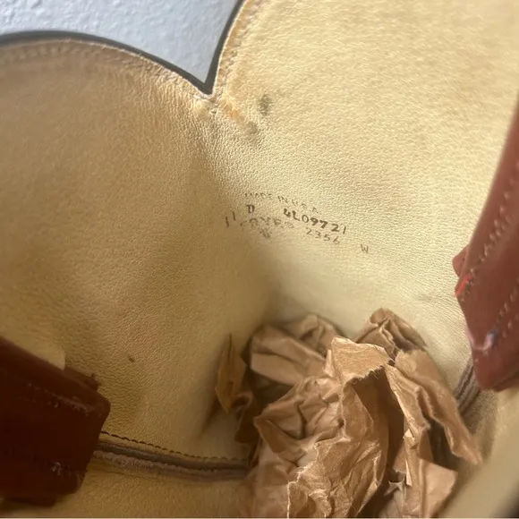 Vintage Frye Men’s Leather Cowboy Western Pull On Boots Burgundy Red 11D