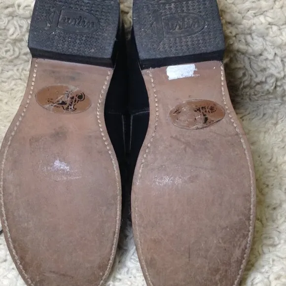 VINTAGE Justin &quot;Kiltie&quot; Roper boots, 1990's 3 1/2D (6.5) Trending, Cowgirl Chic