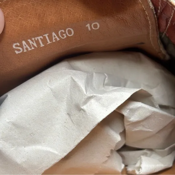 Vintage Marc Nolan Santiago Woodlands Handsewn Men’s Leather Boat Loafers Sz 10