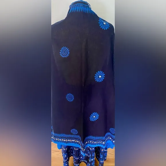 Vintage Sequin Peasant Skirt and Wrap Set *One Size* Embellished Boho Gypsy